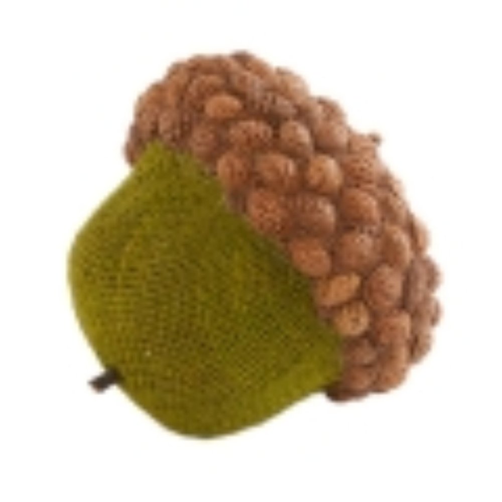 New Burlap Acorns (Burgundy & Green)